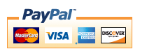 Pay securely with any major credit card through PayPal!